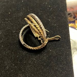 vintage Judith  Ripka hoops earrings